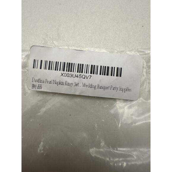 Napkin Rings Set of 8 Gold Pearl Napkin Rings, Napkin Holders for Cloth *READ... - Picture 11 of 15